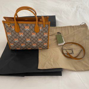 Authentic Gucci Ophidia Teddy Bear Tote Bag,  barely used in brand condition.